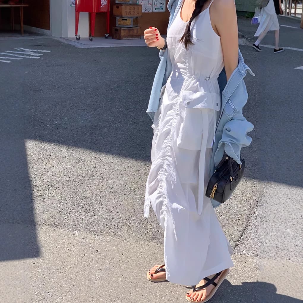 サロペット ワンピース 夏用 レディース カジュアル