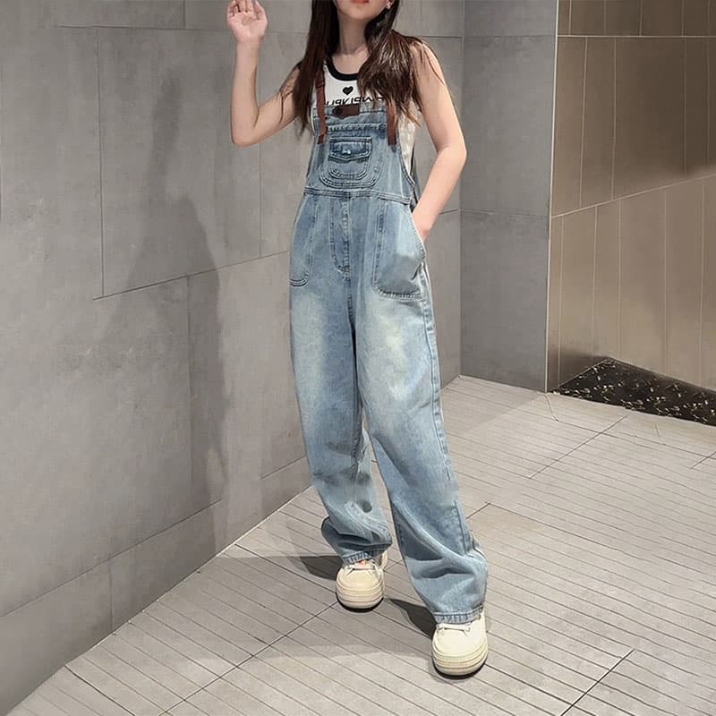 ゆったりシルエットサロペット