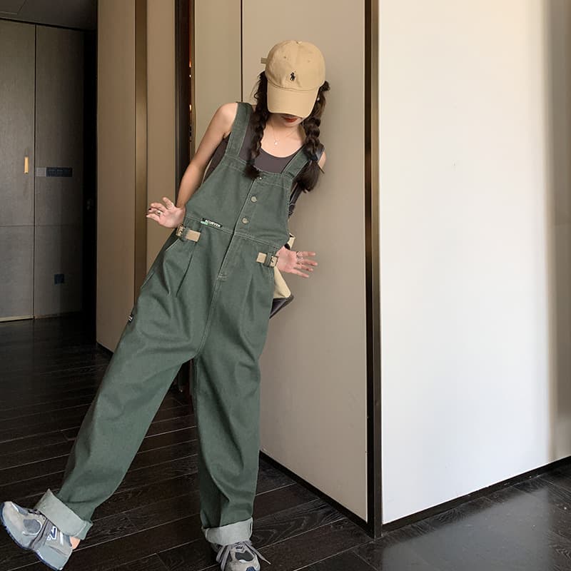 サロペット ゆったりカジュアルサロペット