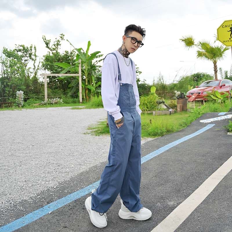 ゆったりストリート系サロペット
