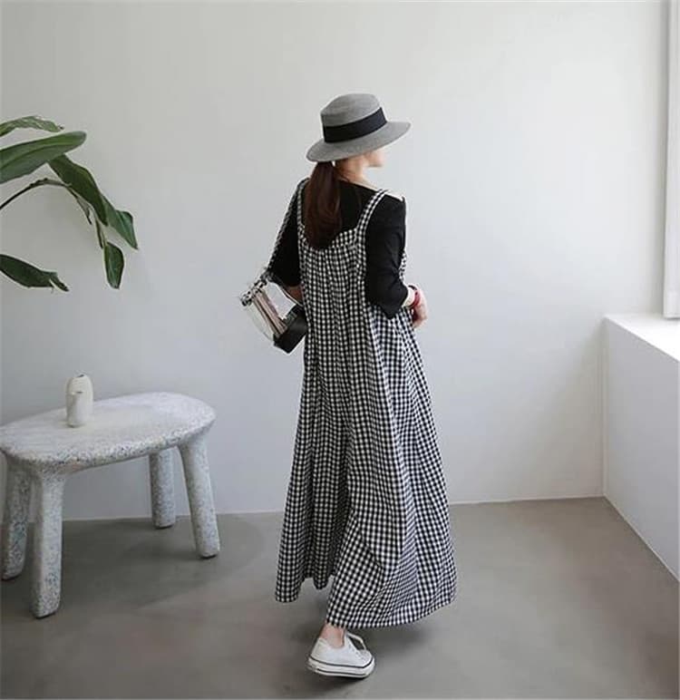 ゆったりサロペット レディース きれいめ ワイドパンツ 春夏秋冬