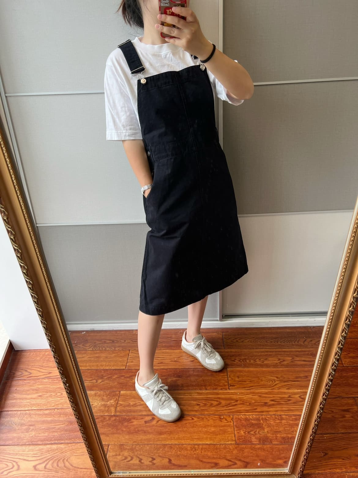 サロペット風カフェエプロン