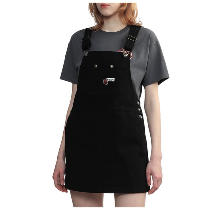 サロペットシンプルデザインワンピース