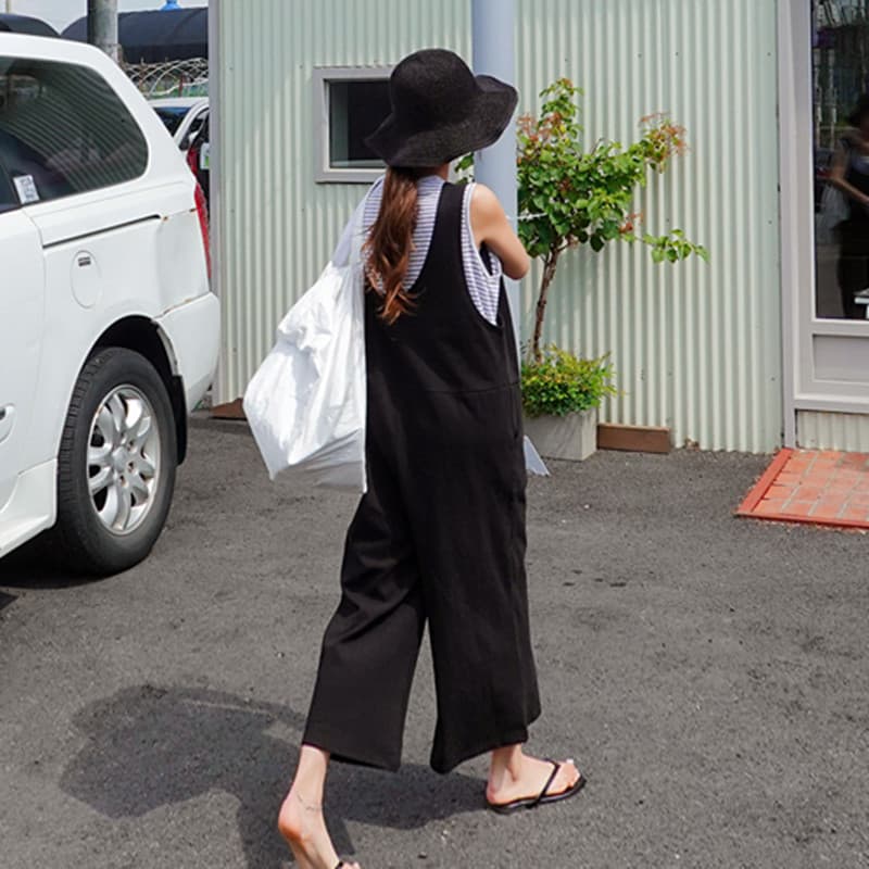 リラックスサロペットワンピース
