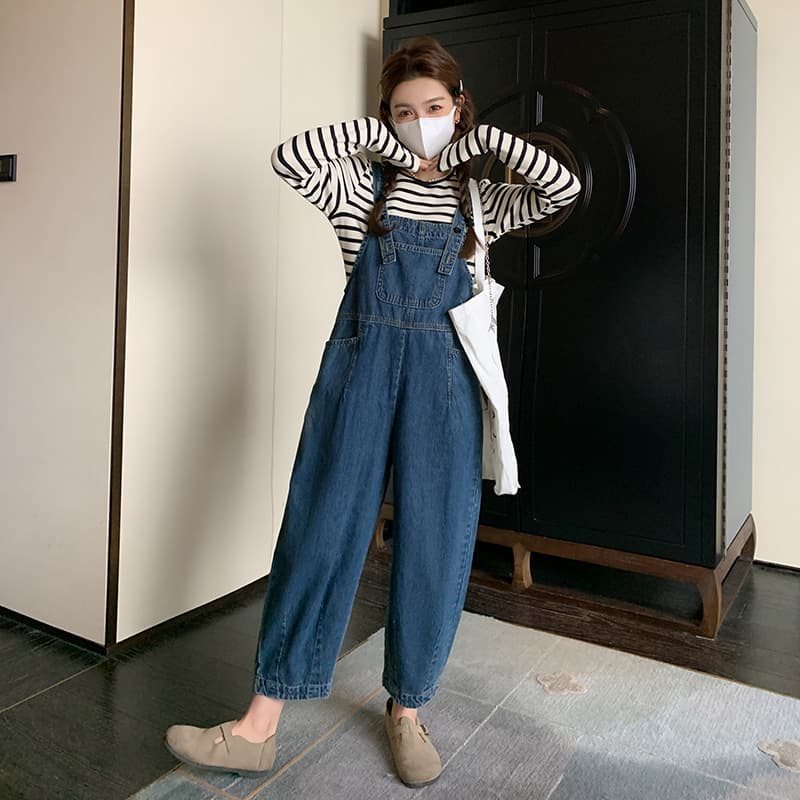 ゆったりシルエットサロペット