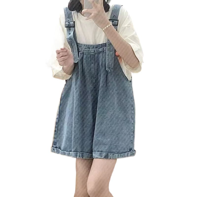 サロペットゆったりシルエットサロペットワンピース