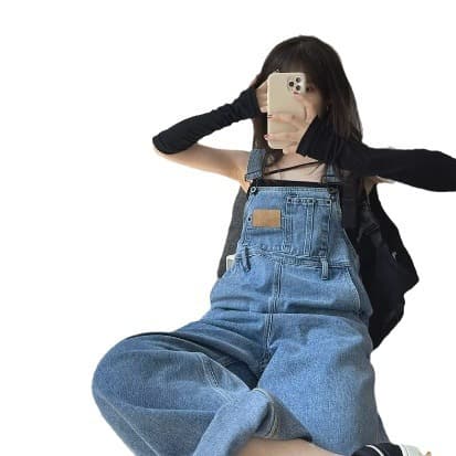 ゆったりシルエットサロペット