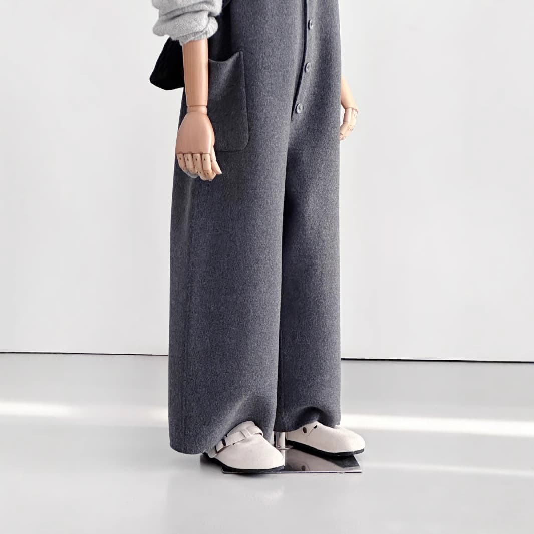 シンプルサロペットパンツ スタンダードライン