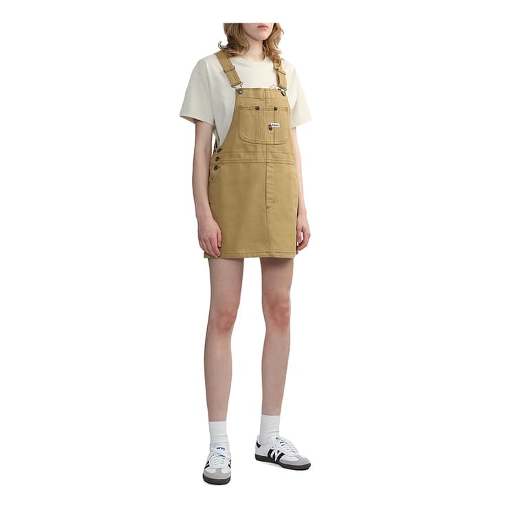 サロペットシンプルデザインワンピース