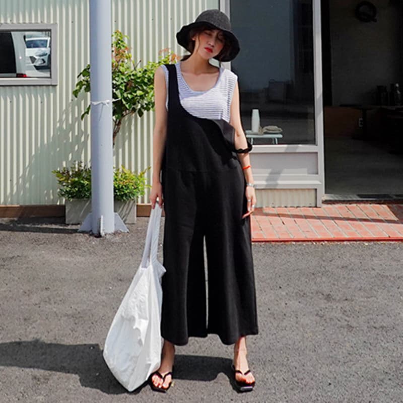 リラックスサロペットワンピース