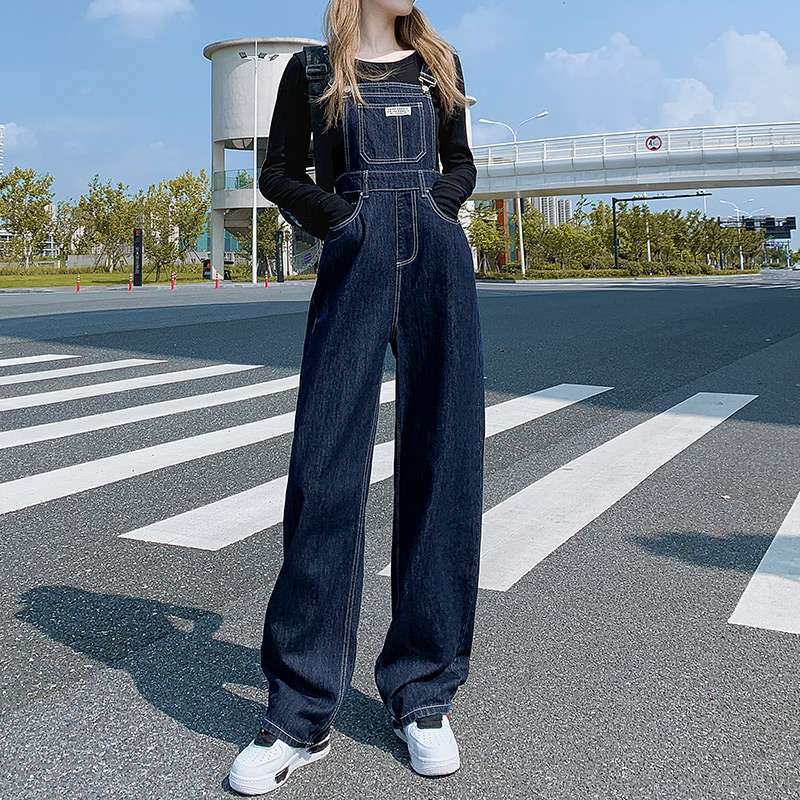 ゆったりシルエット デニムサロペット