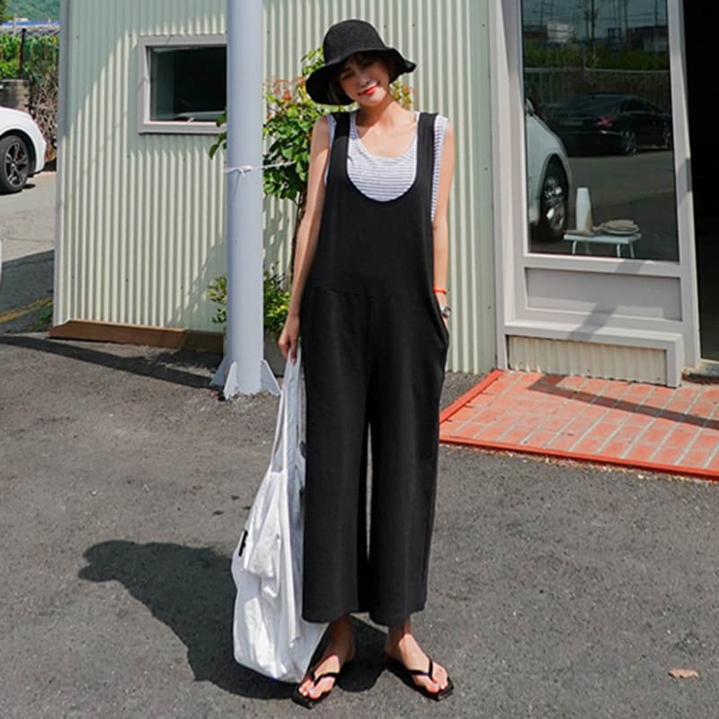 リラックスサロペットワンピース